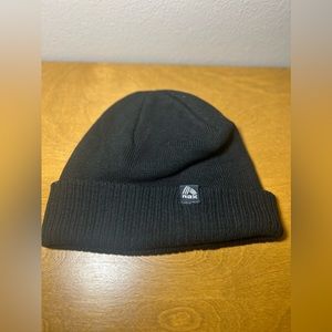 RBX Black Cuffed Ribbed Beanie Unisex OSFM Excellent Used Condition